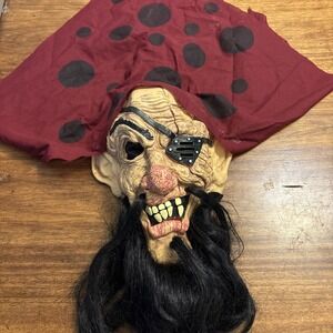 Fun World Vinyl Mask Captain Jack Pirate Needs Face Strap